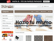 Tablet Screenshot of pinturasypapeles.com